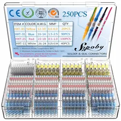 250 Pieces Nano Solder Wire Connectors Kit Insulated