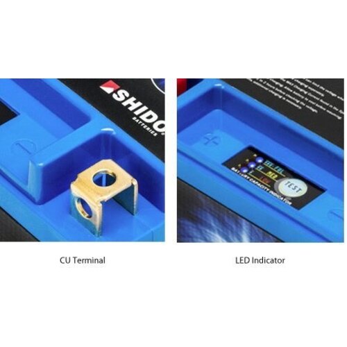 Shido Batteria agli ioni di litio YTX14AHL-BS 240 CCA