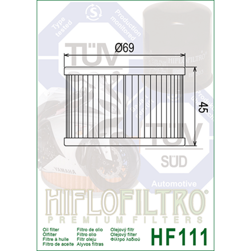 Hiflo Filtro olio HF111