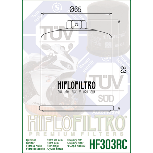 Hiflo Filtro olio HF 303 RC