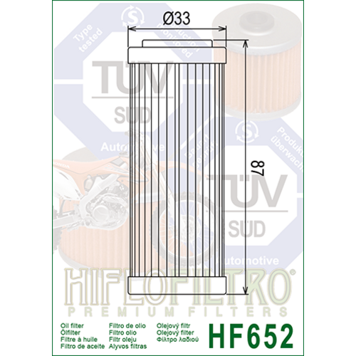Hiflo Oil Filter HF652
