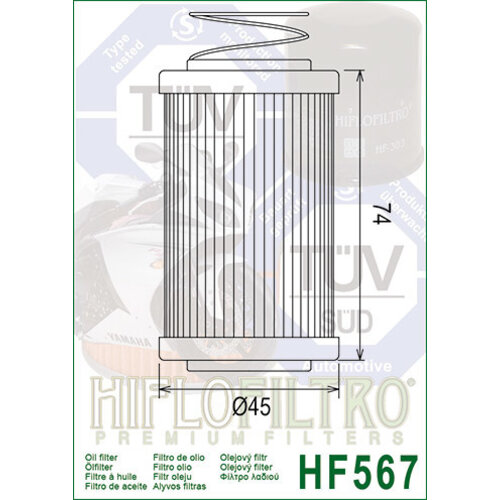 Hiflo Filtre à huile HF567