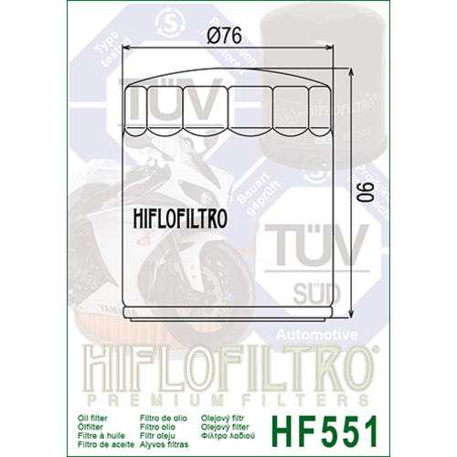 Hiflo Oliefilter HF551