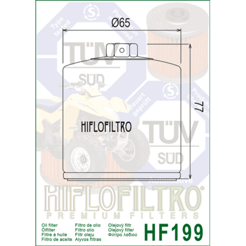 Hiflo Filtre à huile HF199