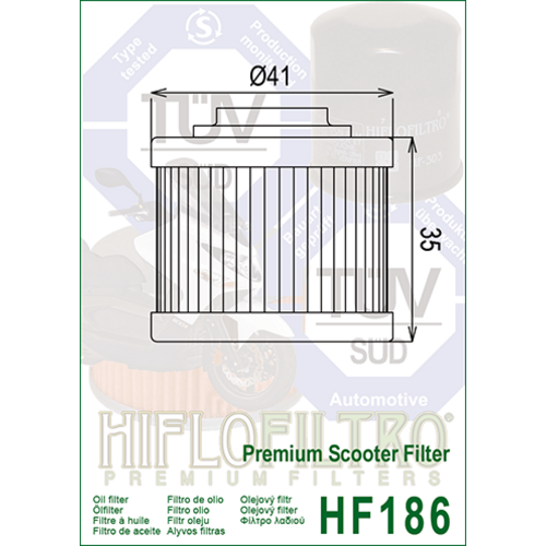 Hiflo Oliefilter HF186