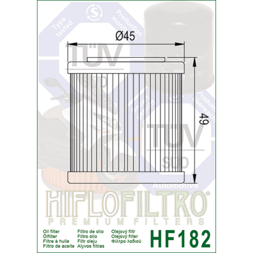 Hiflo Oil Filter HF182