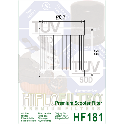 Hiflo Oliefilter HF181