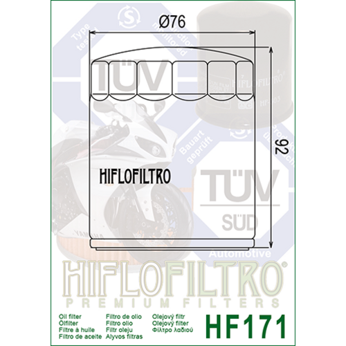 Hiflo Filtre à huile HF171B