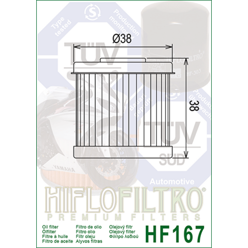 Hiflo Filtre à huile HF167