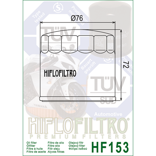 Hiflo Oliefilter HF153
