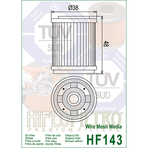 Hiflo Oliefilter HF143