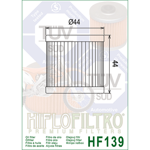Hiflo Oil Filter HF139