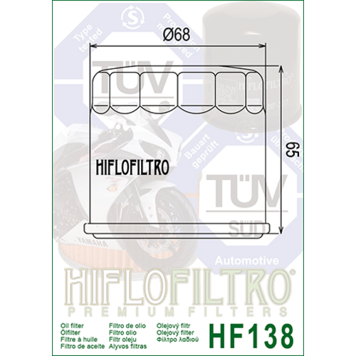 Hiflo Oil Filter HF138C