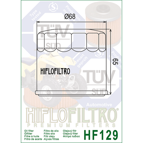 Hiflo Filtre à huile HF129