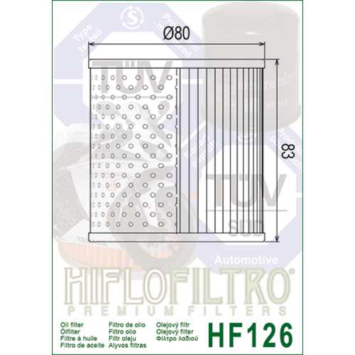 Hiflo Oil Filter HF126
