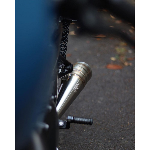 Motone ODIN | Abgasanlage | Speed Twin / Thruxton | Rennkanister Im GP-Stil (Optionale Schallwand)