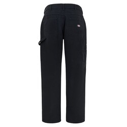 Pantalón holgado de lona color negro.