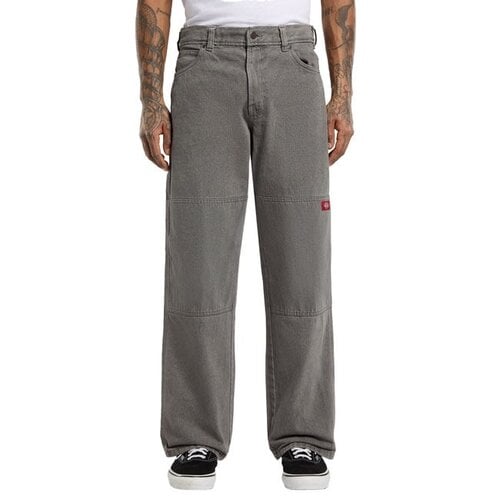 Dickies Jeans Double Knee grigi lavati e tinti