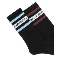 Chaussettes Genola noires/rouge tibétain