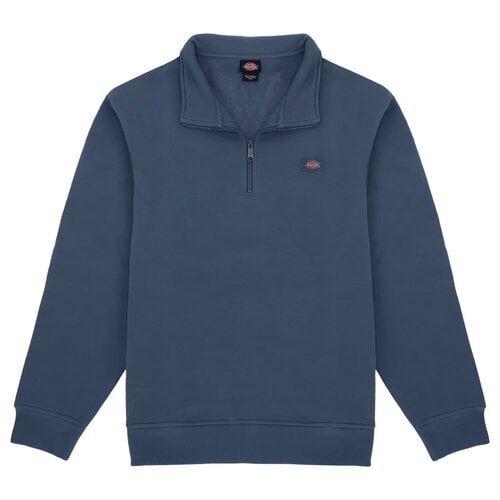Dickies Felpa con cappuccio Oakport con cerniera a un quarto, colore indaco