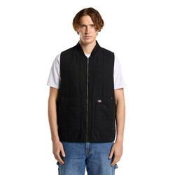 Gilet matelassé en toile noire