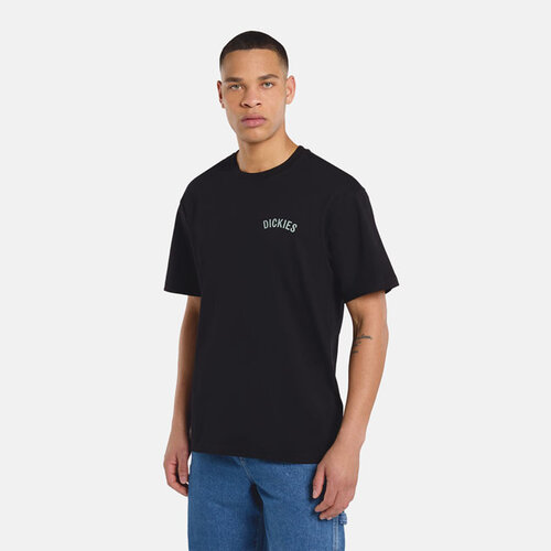 Dickies Camiseta negra con estampado de serpiente