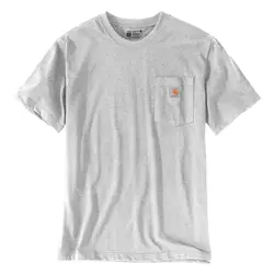 T-shirt Dearborn con taschino, grigio melange