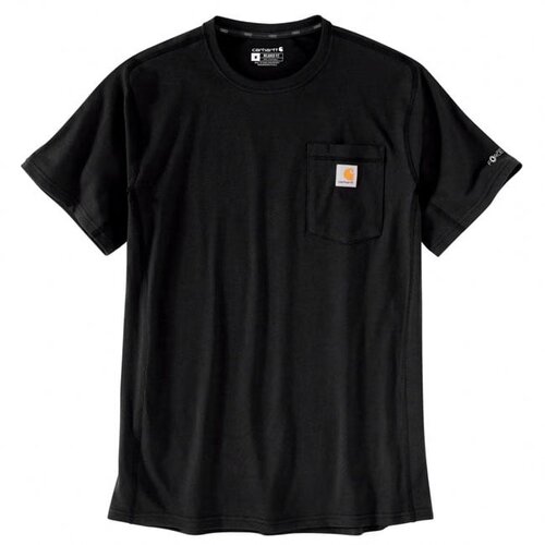 Carhartt Force Pocket S/s T-shirt Black Zwart