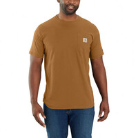 Force Pocket S/s T-shirt Carhartt® Bruin