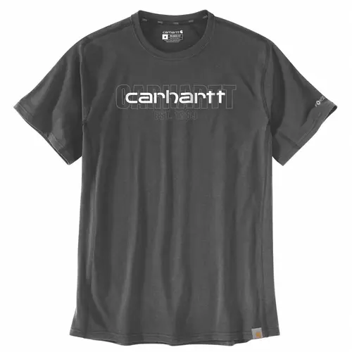 Carhartt T-shirt Force S/s Logo Graphic Carbon Heather