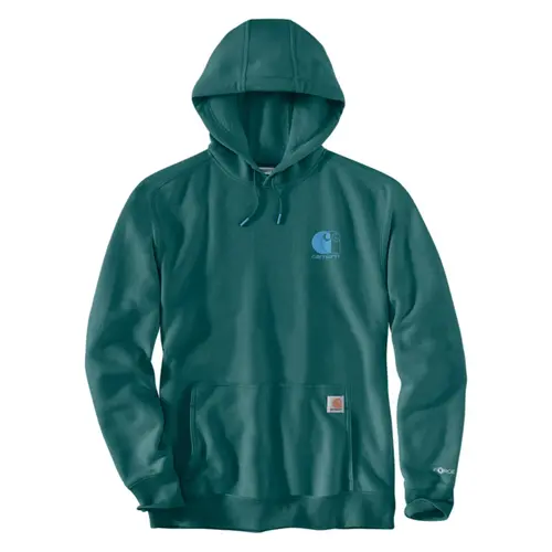 Carhartt Felpa con cappuccio Force™ Logo Transformative Teal