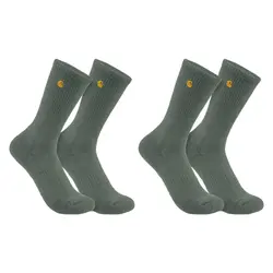 Calzini Force™ di peso medio, confezione da 2 pezzi, colore verde.