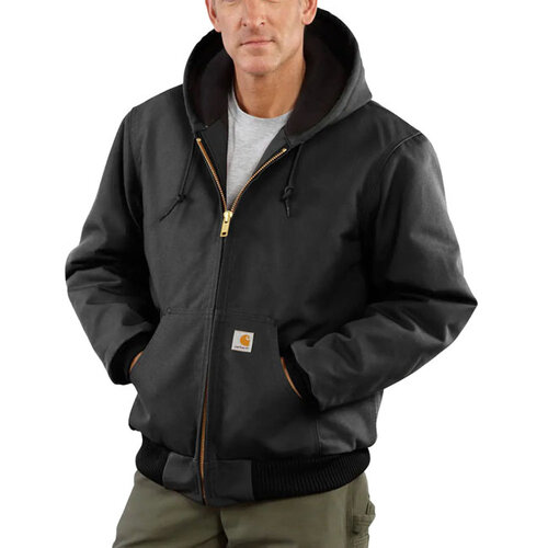 Carhartt Schwarzer, isolierter Flanell-Sportmantel