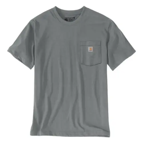 Carhartt T-shirt con logo 3D Irvine, colore grigio cenere.