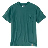 T-shirt da lavoro rilassata Irvine, color verde acqua trasformabile