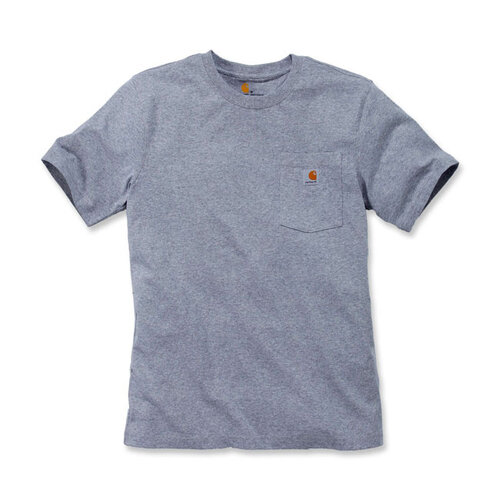 Carhartt T-shirt K87 con taschino, grigio melange