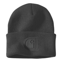 Berretto con toppa nero
