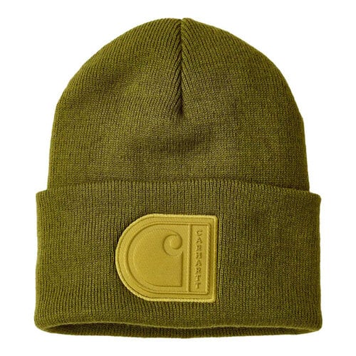 Carhartt Patch Beanie Dark Bronzed Green