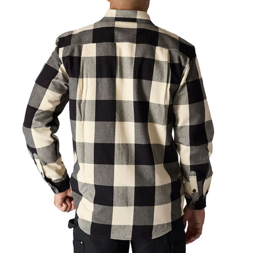 Carhartt Flanellhemd mit Karomuster, Hafermilch