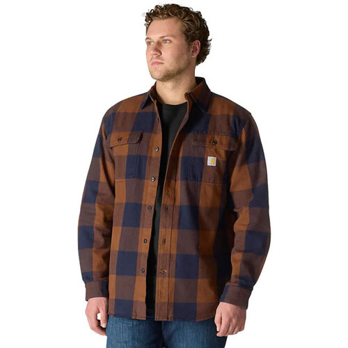 Carhartt Kariertes Flanellhemd, rote Ente