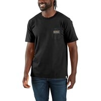 Pocket Script Graphic T-shirt Zwart