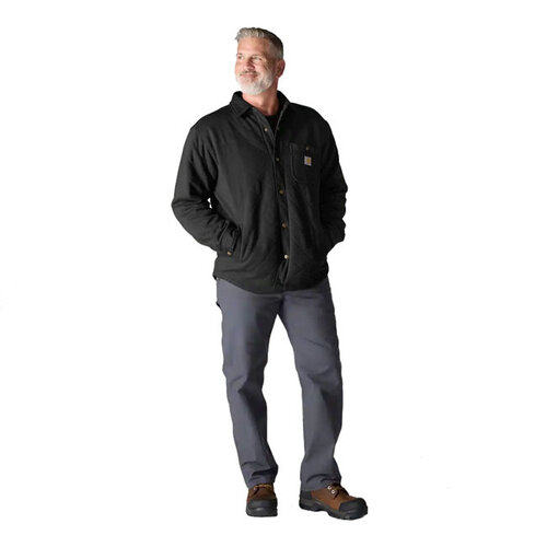 Carhartt Quilted Snap Front Shirt Zwart