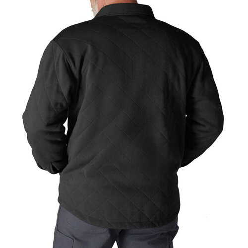 Carhartt Camicia trapuntata nera con bottoni a pressione