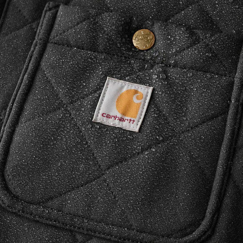 Carhartt Quilted Snap Front Shirt Zwart