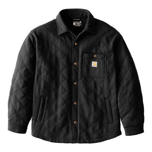 Carhartt Quilted Snap Front Shirt Zwart