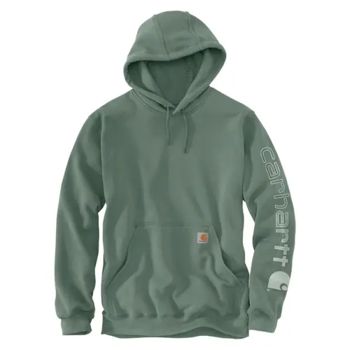 Carhartt Felpa con cappuccio con logo sulla manica, verde ardesia