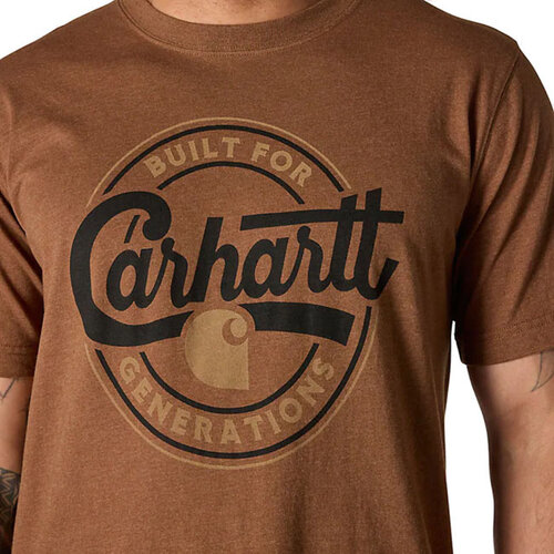 Carhartt Script Graphic T-shirt Red Duck Heather