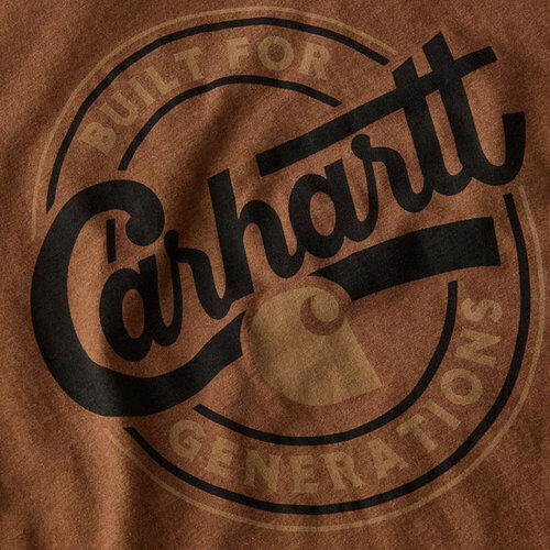 Carhartt Script Graphic T-shirt Red Duck Heather