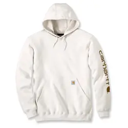 Hoodie met mouwlogo Malt