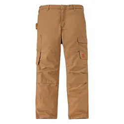 Stahlrobuste Flex Canvas Multi-Cargohose Braun